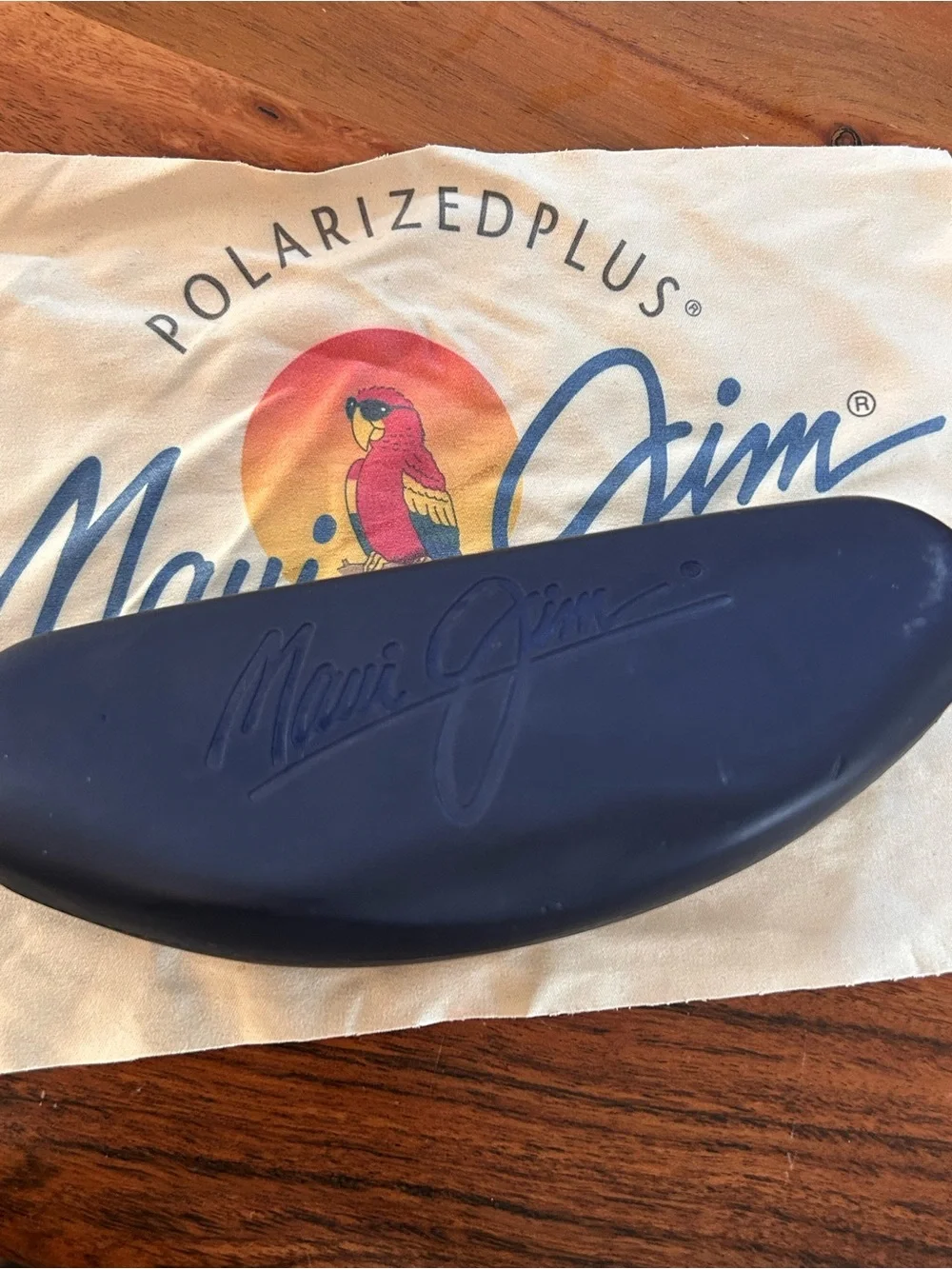 Maui Jim Ho'okipa Titanium Rimless sunglasses with Brown Lenses with case/ cloth
